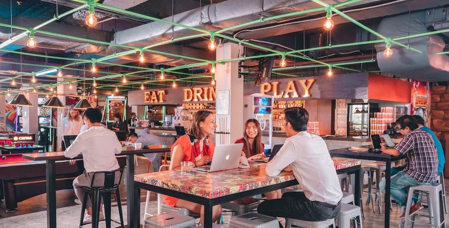 The Carrot Patch turns bars into co-working spaces