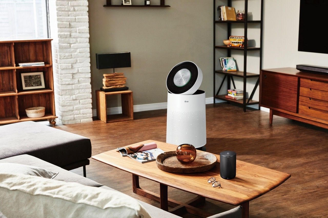 LG PURICARE AIR PURIFIER CONTINUALLY PROVIDES CLEAN AIR AT HOME FOR THE FAMILY