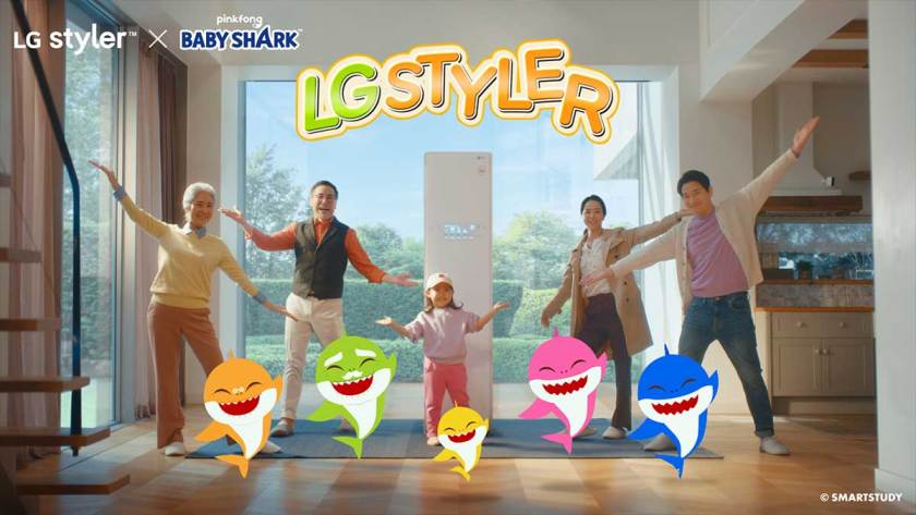 Life's good with LG STYLER™ and Pinkfong's ‘BABY SHARK’ in delightful campaign