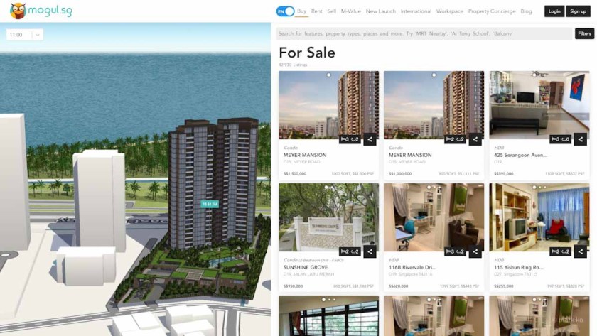 MOGUL.sg launches interactive 3D map of Singapore in its property search portal