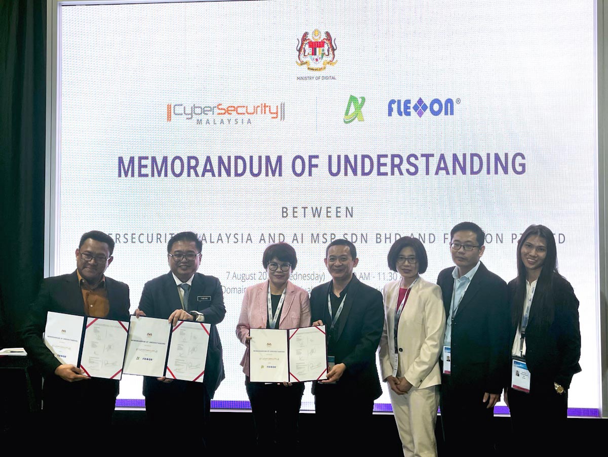 CyberSecurity Malaysia Signs MoU with Flexxon and AI MSP to Enhance National Cybersecurity