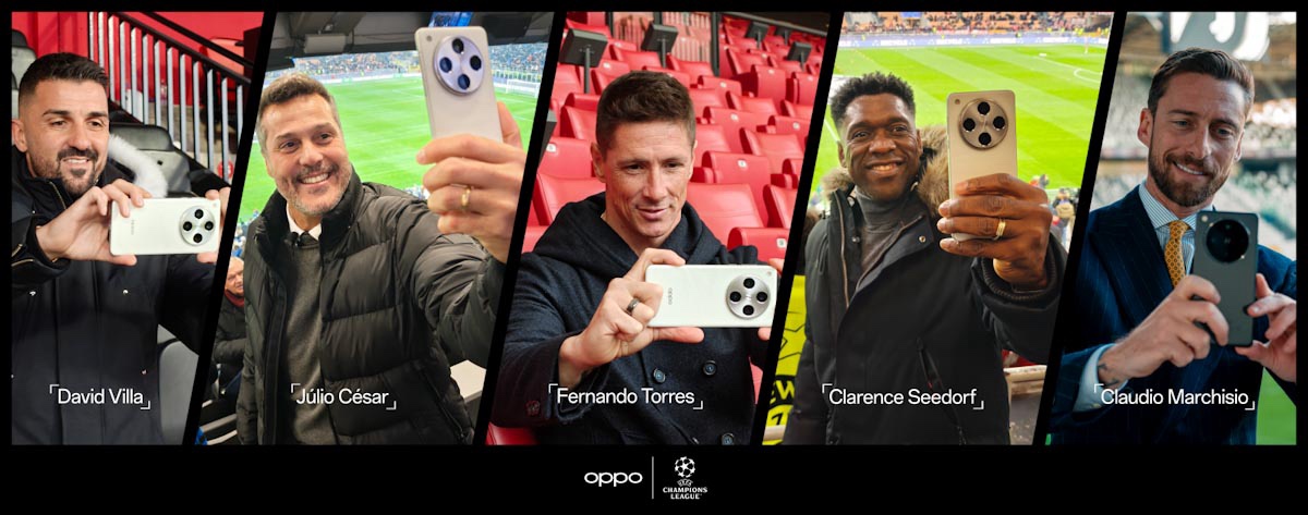 OPPO Find X8 Pro Brings Fans Closer to UEFA Champions League Action