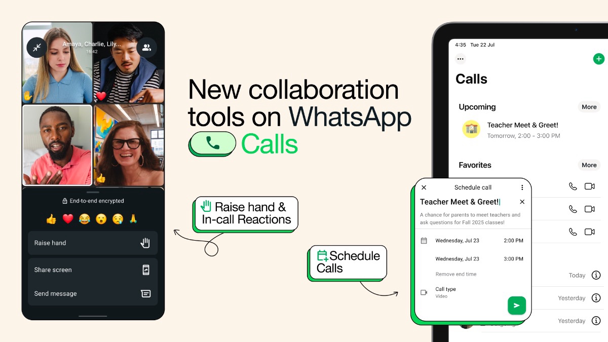 WhatsApp Adds Call Scheduling and Interactive Tools