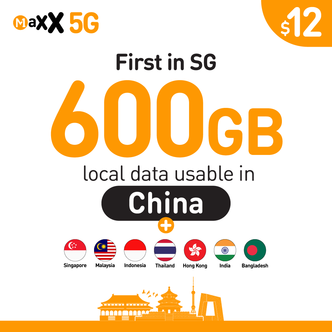 M1 Maxx Adds China to $12 Plan’s 600GB Data
